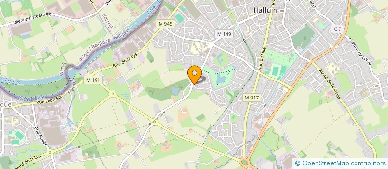 localisation de l'entreprise HALLOVIE  HALLUIN