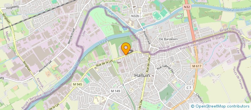 localisation de l'entreprise HALLOWEEN TEXTILES INDUSTRIES à HALLUIN