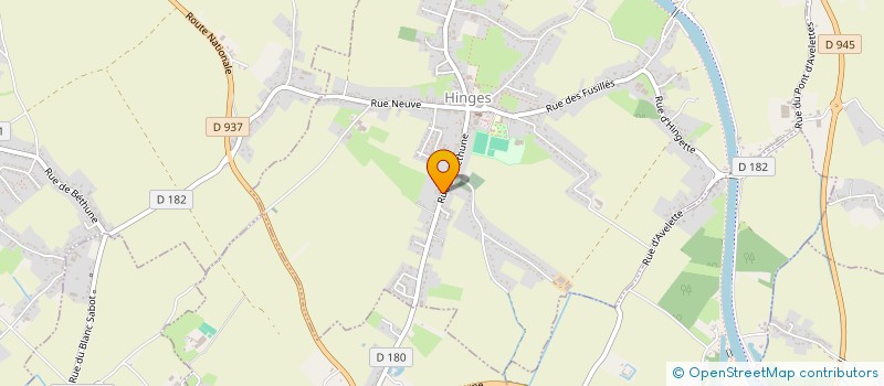localisation de l'entreprise HALLUIN  HINGES