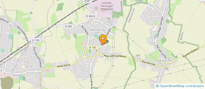 localisation de l'entreprise HALLUIN à HORNAING