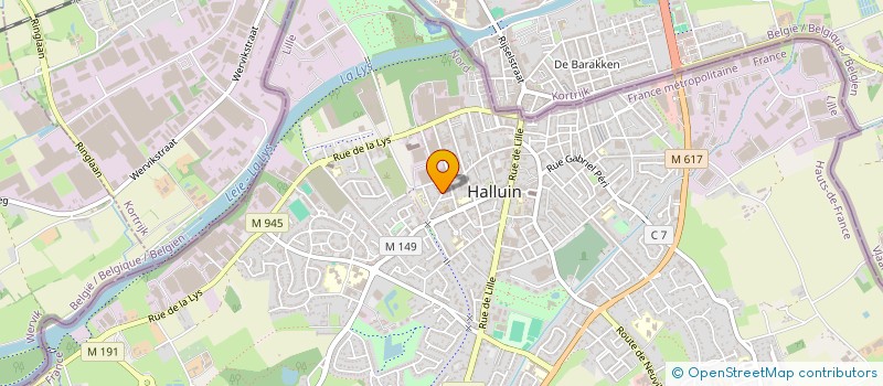 localisation de l'entreprise HALLUIN AUTOMOBILE  RONCQ