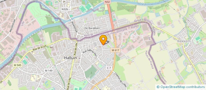 localisation de l'entreprise HALLUIN VOLLEY METROPOLE  HALLUIN