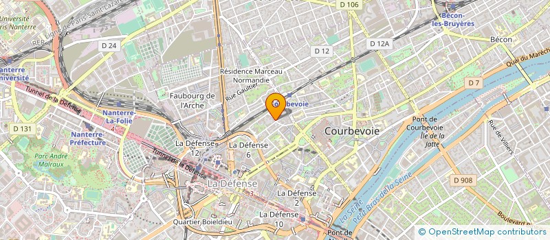 localisation de l'entreprise HALLURE à COURBEVOIE