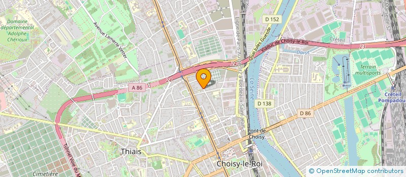 localisation de l'entreprise HALMIRA à CHOISY-LE-ROI