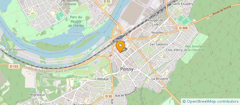 localisation de l'entreprise HALO à POISSY