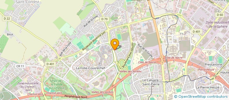 localisation de l'entreprise HALODE à CAEN