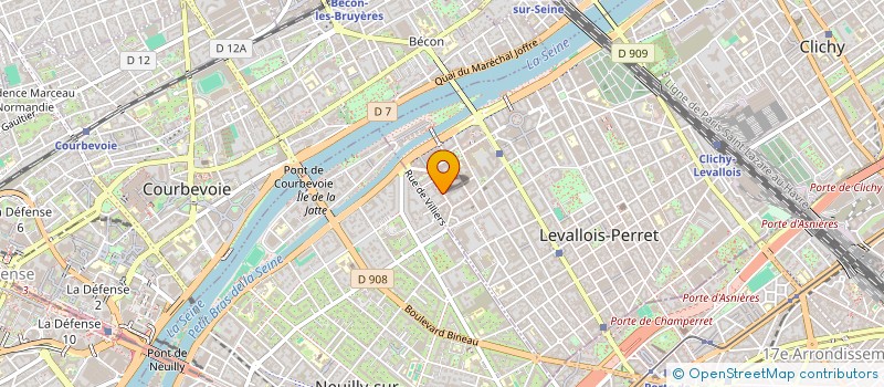 localisation de l'entreprise HALOM à LEVALLOIS-PERRET