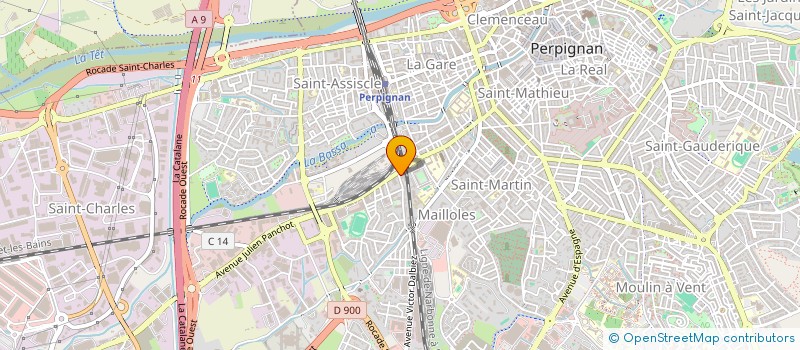 localisation de l'entreprise HALOM  PERPIGNAN