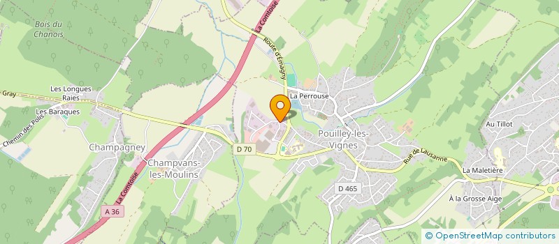 localisation de l'entreprise HALOPY  POUILLEY-LES-VIGNES