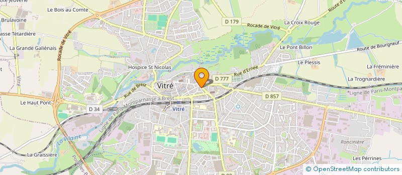 localisation de l'entreprise HALOUX VITRE à VITRE