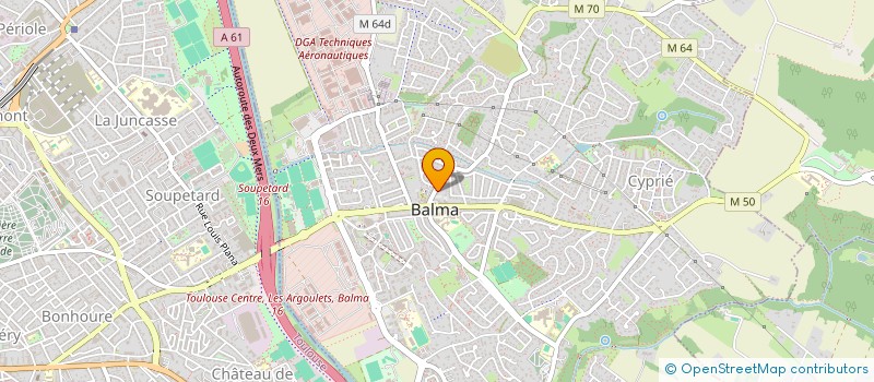 localisation de l'entreprise HALT'IMMOBILIER à BALMA
