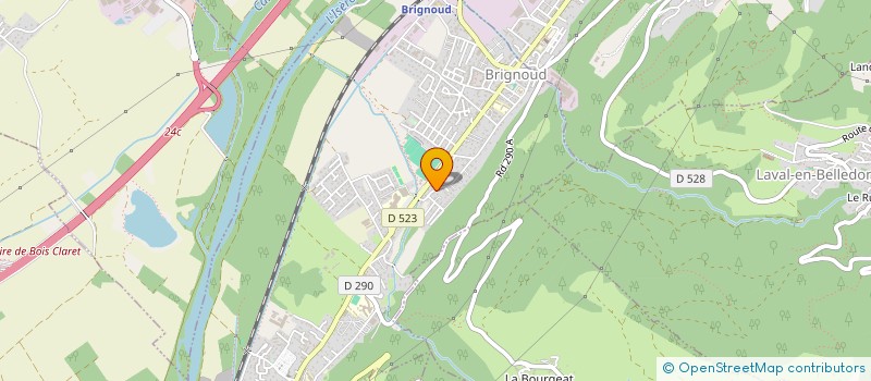 localisation de l'entreprise HALT'INCENDIE à VILLARD-BONNOT