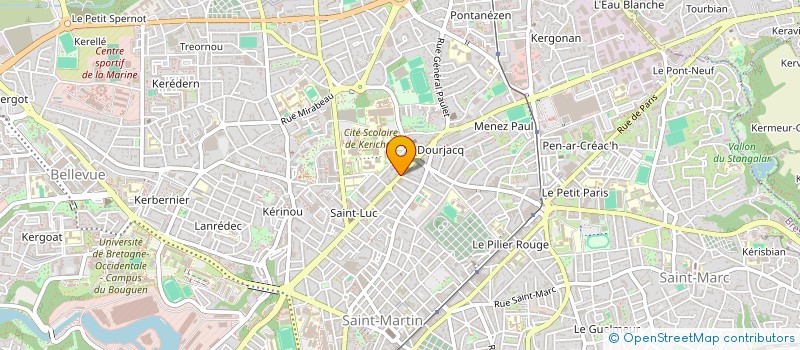 localisation de l'entreprise HALTE ACCUEIL FREDERIC OZANAM à BREST
