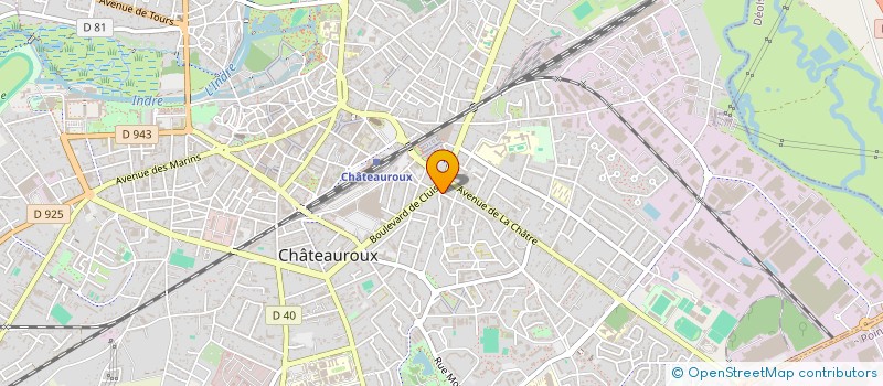 localisation de l'entreprise HALTE FAMILLES à CHATEAUROUX