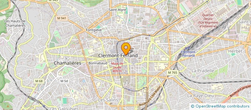 localisation de l'entreprise HALTE-GARD CTRE-EVEIL T-PETITS à CLERMONT-FERRAND