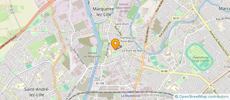 localisation de l'entreprise HALTE GARD.MINI CRECHE LES PETITS LOUPS à MARQUETTE-LEZ-LILLE