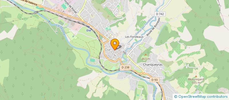 localisation de l'entreprise HALTE GARDERIE à DIE