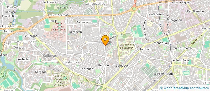 localisation de l'entreprise HALTE GARDERIE à BREST