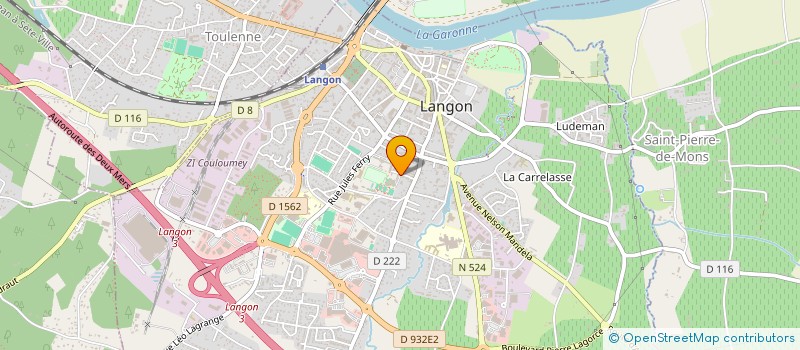 localisation de l'entreprise HALTE GARDERIE à LANGON