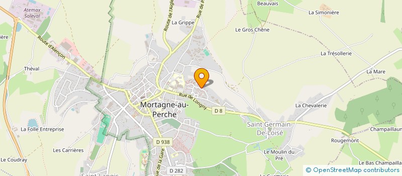 localisation de l'entreprise HALTE GARDERIE BOUCHERVILLE à MORTAGNE-AU-PERCHE