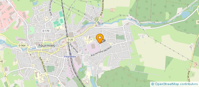 localisation de l'entreprise HALTE GARDERIE & CRECHE L ENVOL à FOURMIES