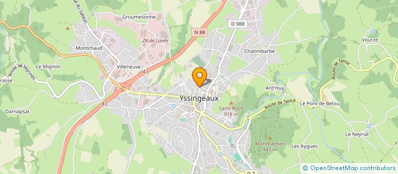 localisation de l'entreprise HALTE GARDERIE LES CANAILLES à YSSINGEAUX