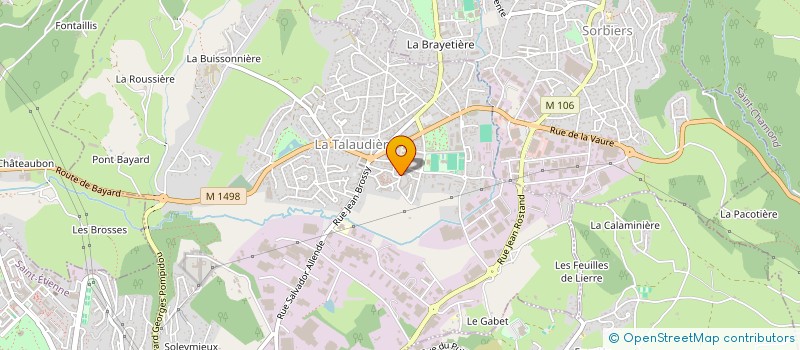 localisation de l'entreprise HALTE GARDERIE LES COISSOUS à LA TALAUDIERE
