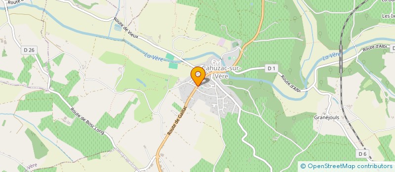 localisation de l'entreprise HALTE GARDERIE LES FOUZICS  CAHUZAC-SUR-VERE
