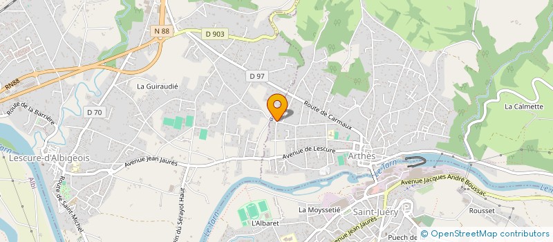 localisation de l'entreprise HALTE GARDERIE LES GRIBOUILLIS  ARTHES