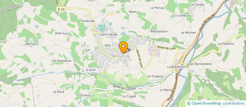 localisation de l'entreprise HALTE GARDERIE LES GRIOTTES à BESSENAY