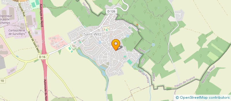 localisation de l'entreprise HALTE GARDERIE PARENTALE à SAINT-WITZ