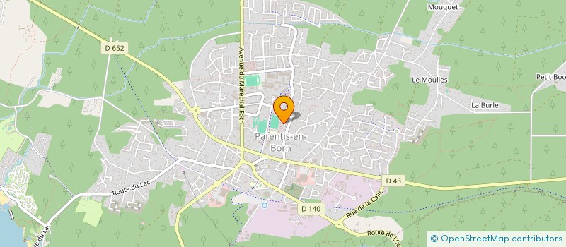 localisation de l'entreprise HALTE GARDERIE PARENTALE  PARENTIS-EN-BORN