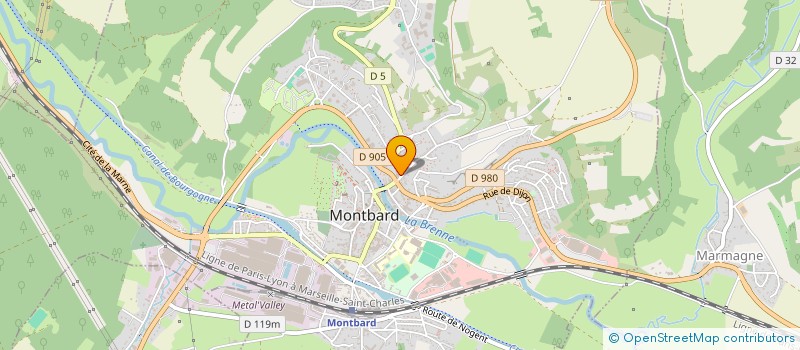 localisation de l'entreprise HALTE GARDERIE PARENTALE LA FARANDOLE à MONTBARD
