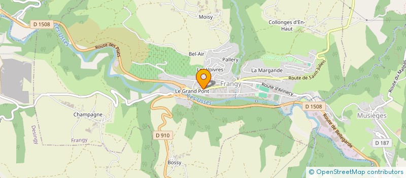 localisation de l'entreprise HALTE GARDERIE PARENTALE LES COCCINELLES à FRANGY