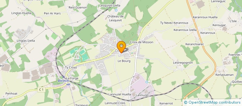 localisation de l'entreprise HALTE GARDERIE PARENTALE LES MESANGES  DIRINON
