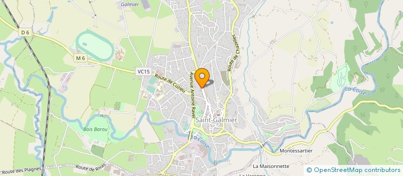 localisation de l'entreprise HALTE GARDERIE PETITS GALOPINS à SAINT-GALMIER