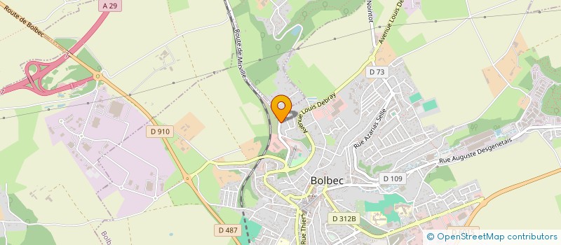 localisation de l'entreprise HALTE-GARDERIE PETITS PIEDS à BOLBEC