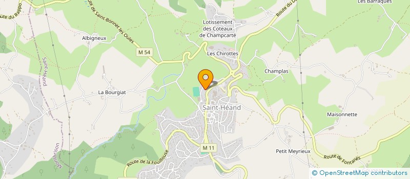 localisation de l'entreprise HALTE GARDERIE POMME D'API à SAINT-HEAND