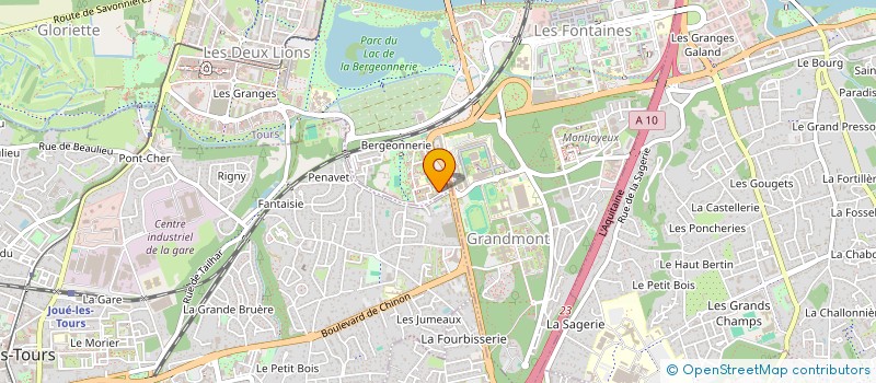 localisation de l'entreprise HALTE GARDERIE RIBAMBELLE  TOURS