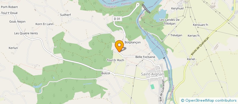 localisation de l'entreprise HALTE MOTARDS BRETAGNE à SAINT-AIGNAN