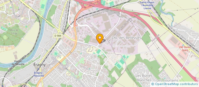 localisation de l'entreprise HALTE SECURITE SERVICES  ERAGNY