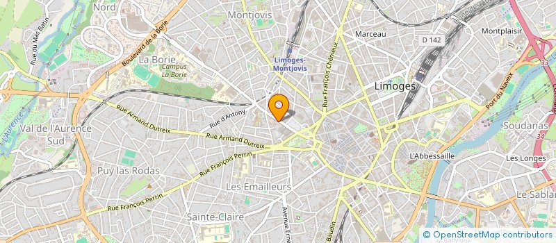 localisation de l'entreprise HALTE VINCENT à LIMOGES
