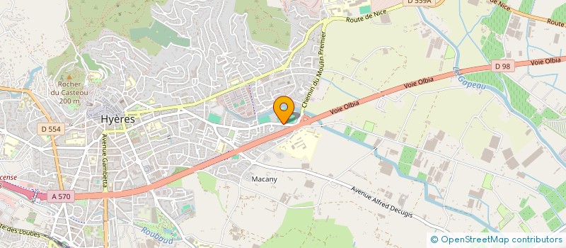 localisation de l'entreprise HALTEROPHILE CLUB HYEROIS à HYERES