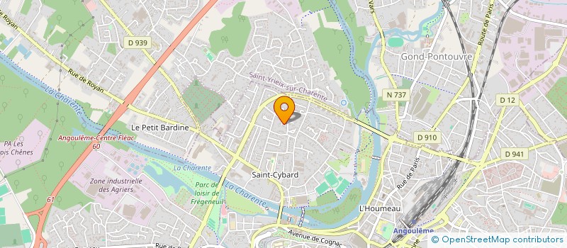 localisation de l'entreprise HALTEROPHILIE CLUB CHARENTAIS à ANGOULEME