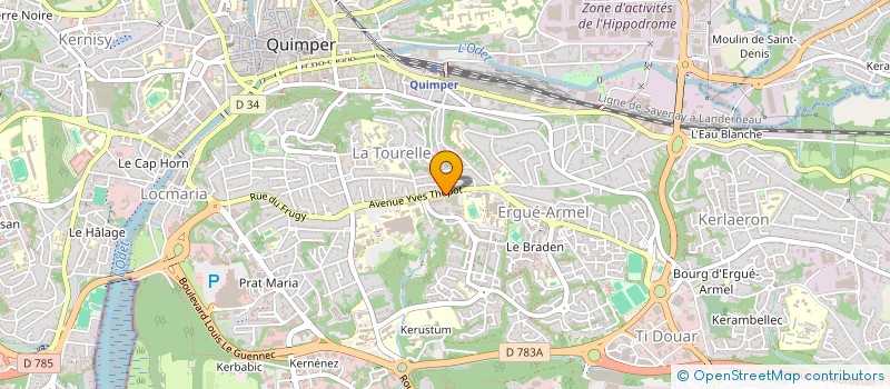 localisation de l'entreprise HALTEROPHILIE KEMPER à QUIMPER