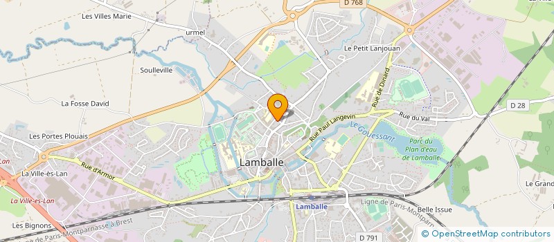 localisation de l'entreprise HALTYS ATLANTIQUE à LAMBALLE-ARMOR