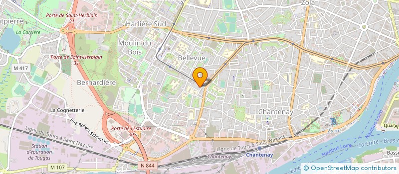 localisation de l'entreprise HALUCHERE SPORTS à NANTES