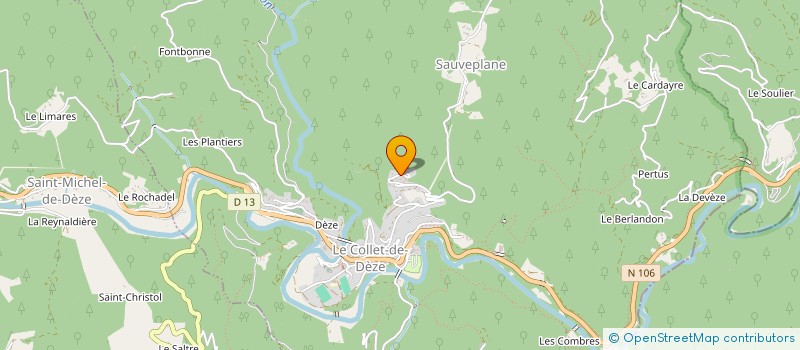 localisation de l'entreprise HALYANN  LE COLLET-DE-DEZE