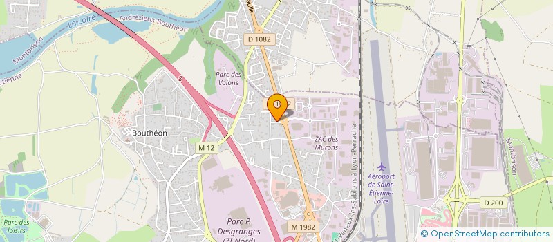 localisation de l'entreprise HAM  ANDREZIEUX-BOUTHEON