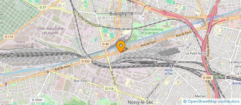 localisation de l'entreprise HAM HB à NOISY-LE-SEC